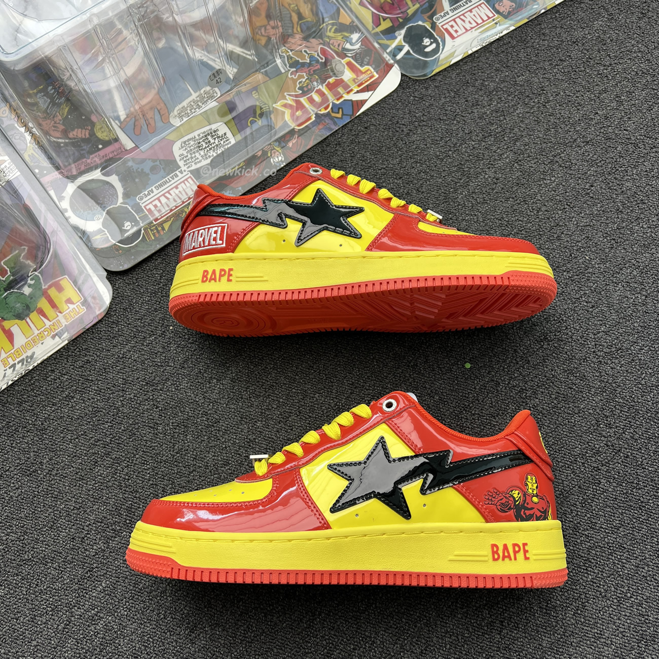 A Bathing Ape Bape Sta Marvel Comics Rocket Raccoon Thor Hulk Captain America Black Widow Iron Man  2022 (23) - newkick.vip